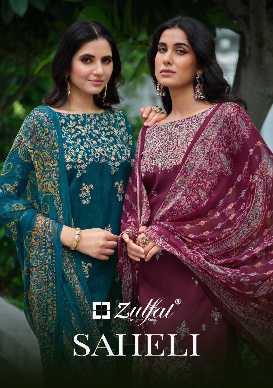 zulfat saheli pakistani cotton dress material