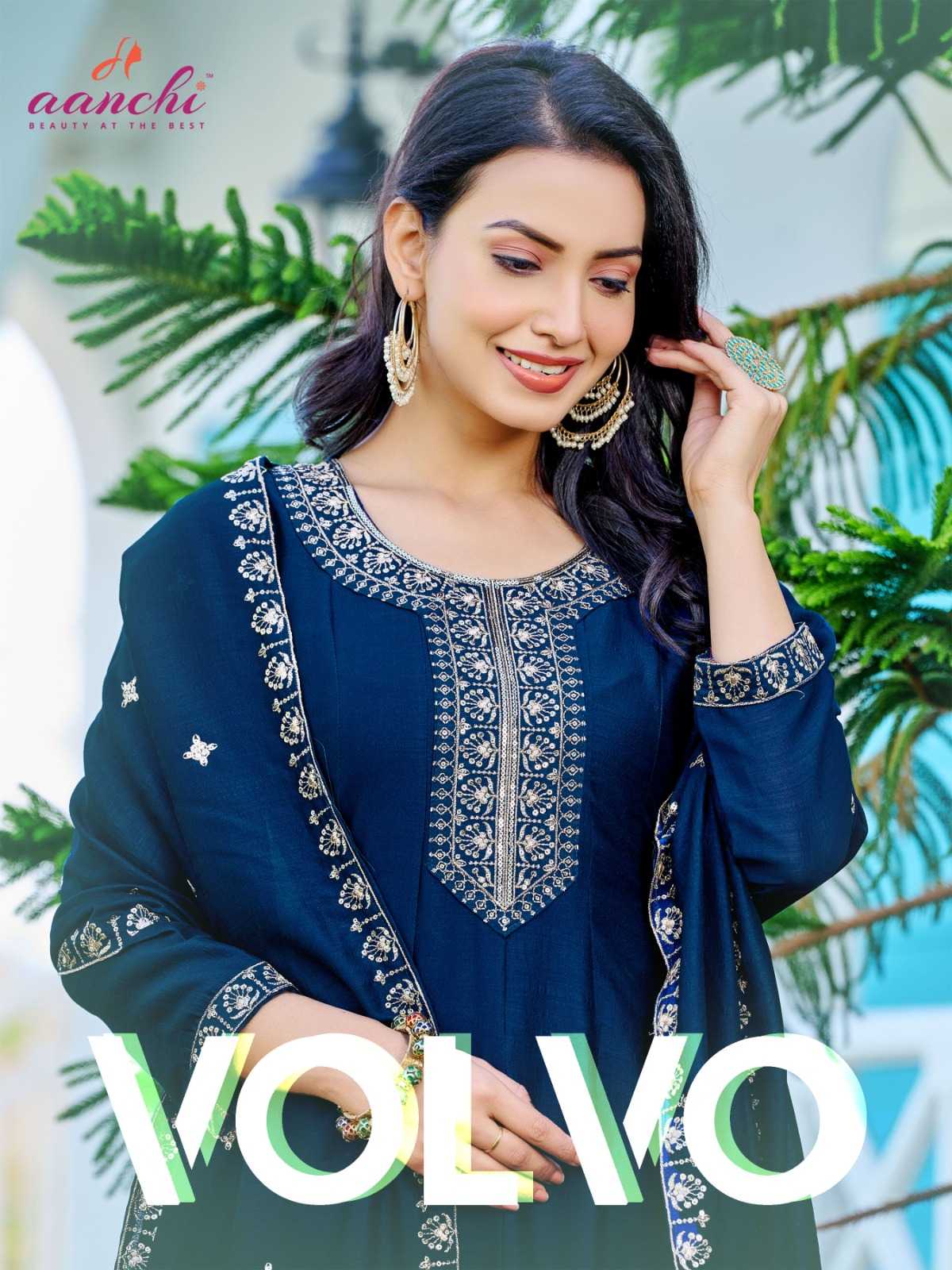 aanchi volvo occasion wear with vichitra flair kali full stitch salwar kameez