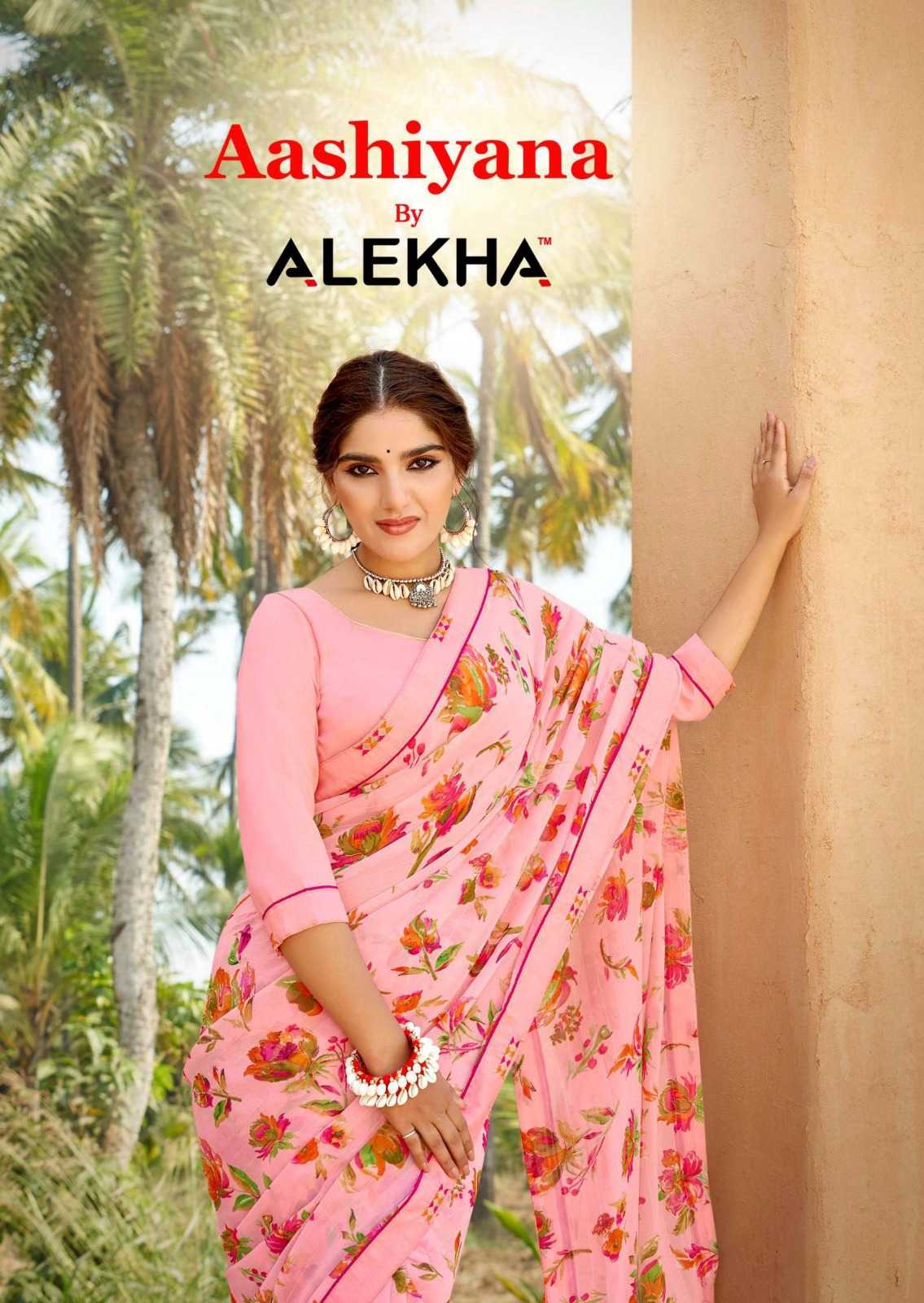 alekha aashiyana casual wear beautiful sarees collection