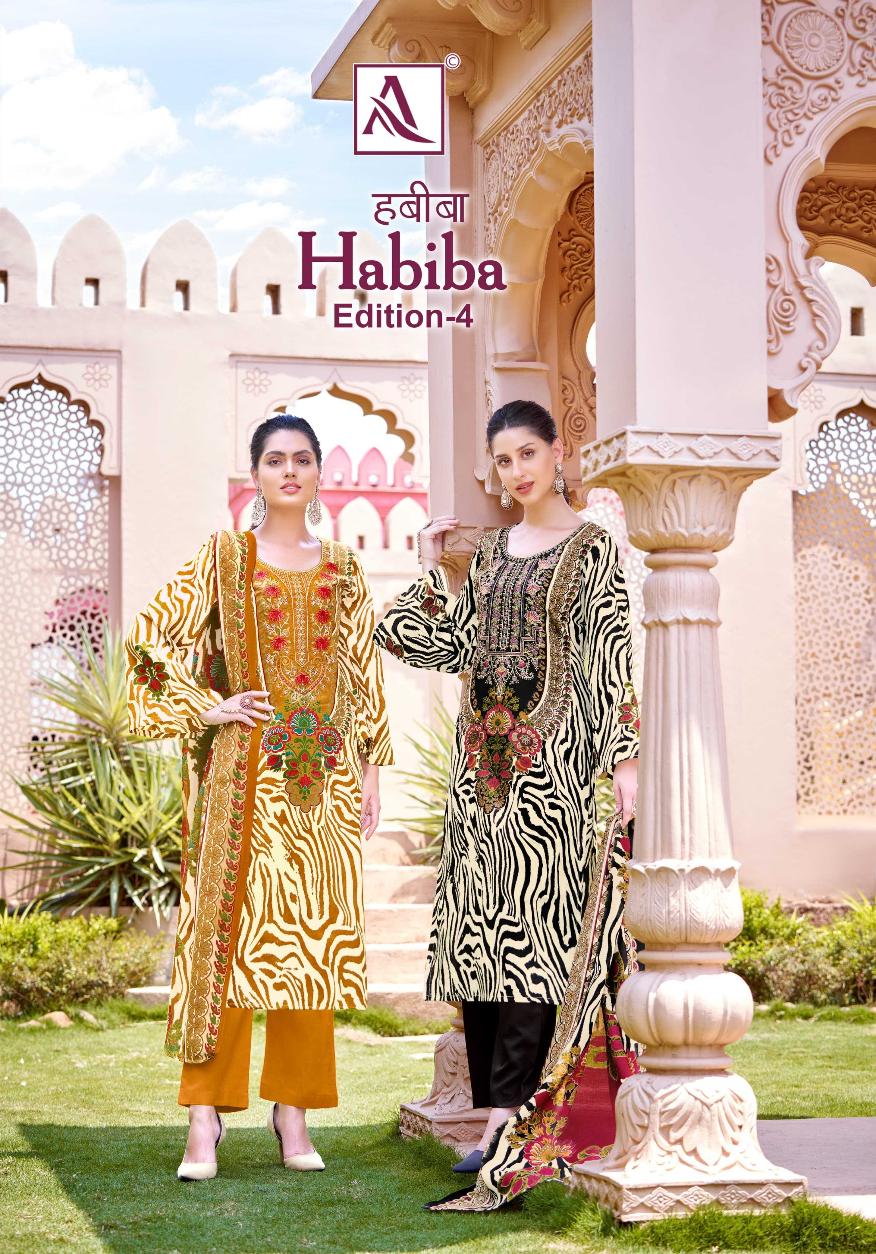 alok habiba vol 4 summer wear cotton suits for ladies 