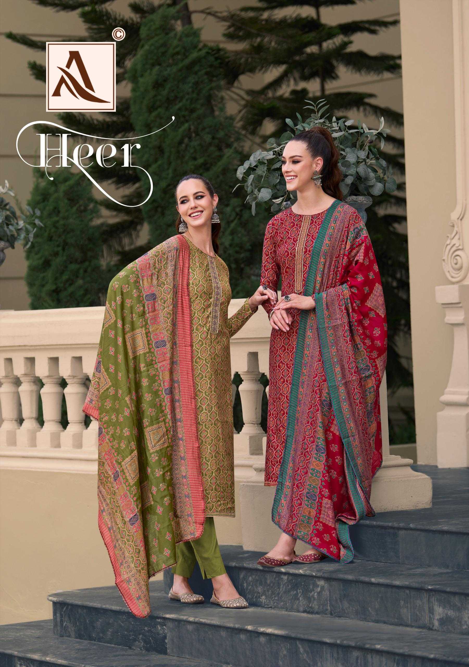 alok suit heer amazing print unstitch salwar kameez