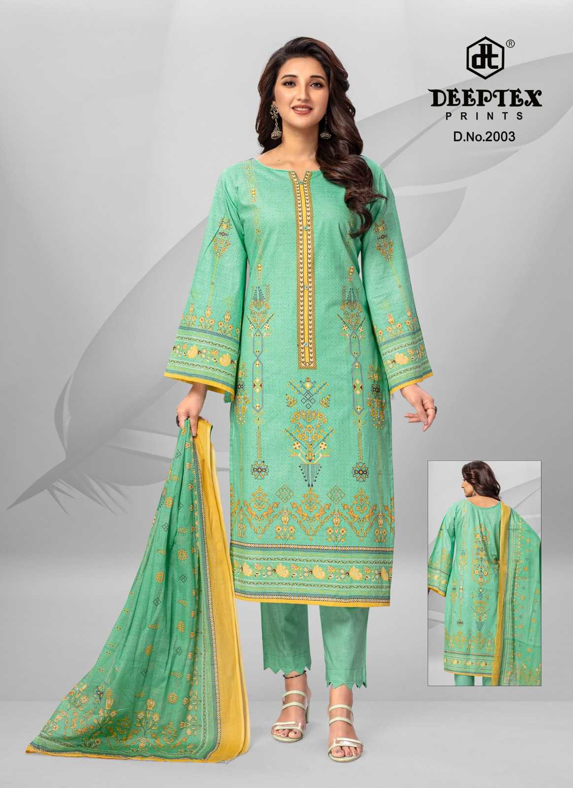 deeptex roohi zara Vol 2 fancy wear unstitch cotton salwar suit