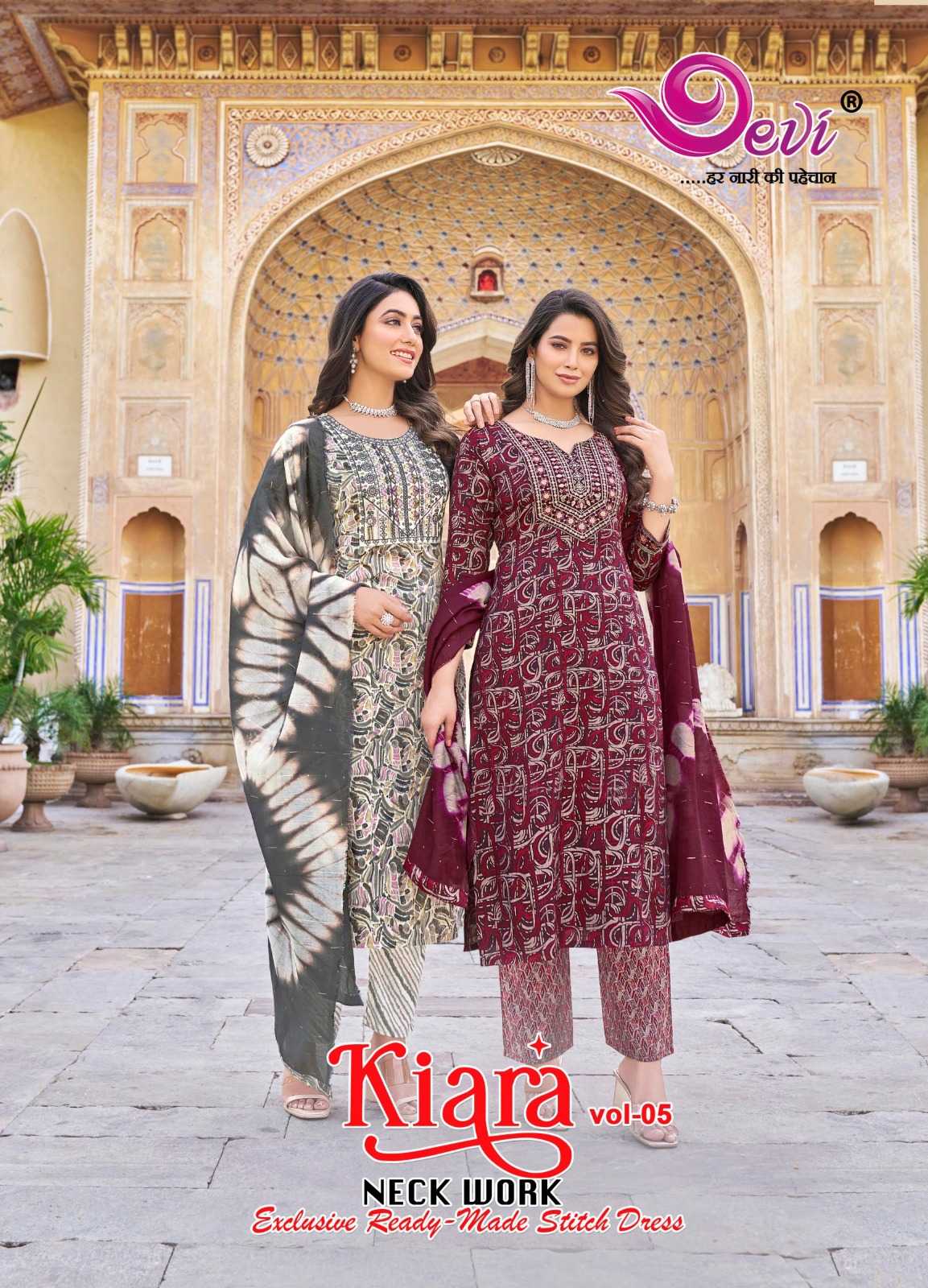 devi kiara neck work vol 5 casual wear readymade salwar suit