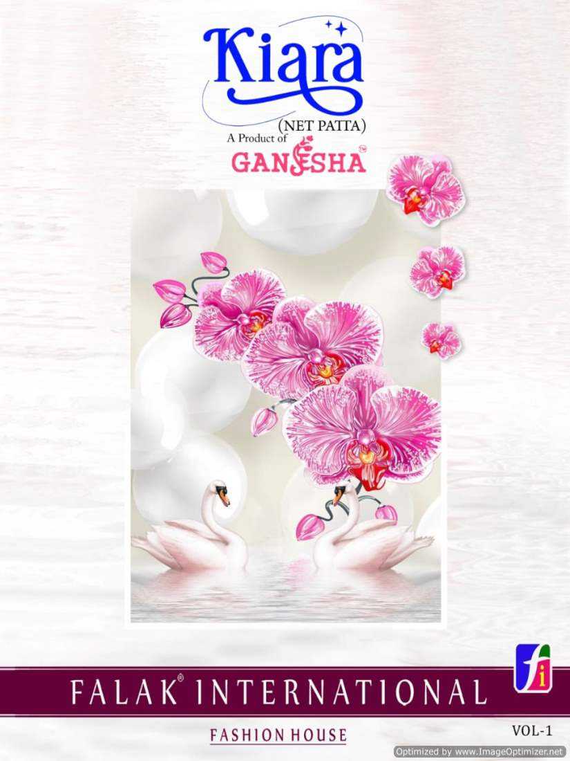 falak ganesha kiara vol 1 fancy cotton print sarees wholesaler