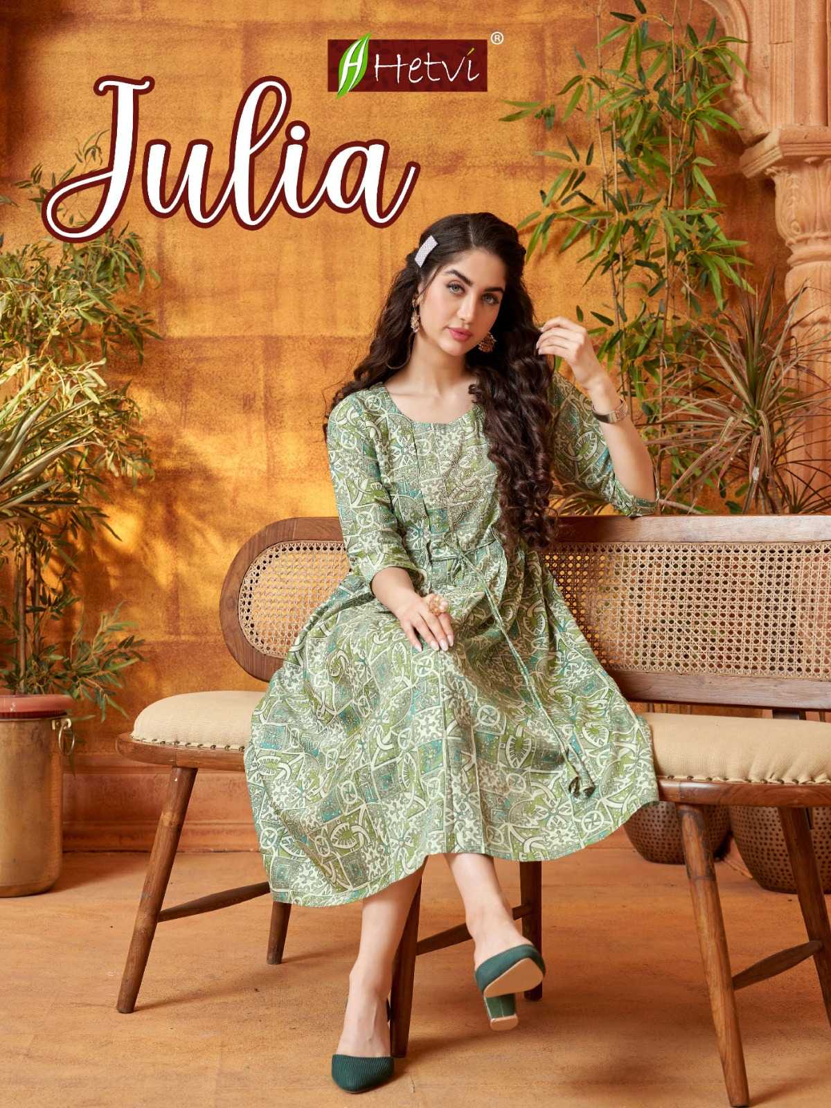 hetvi julia readymade printed long top collection