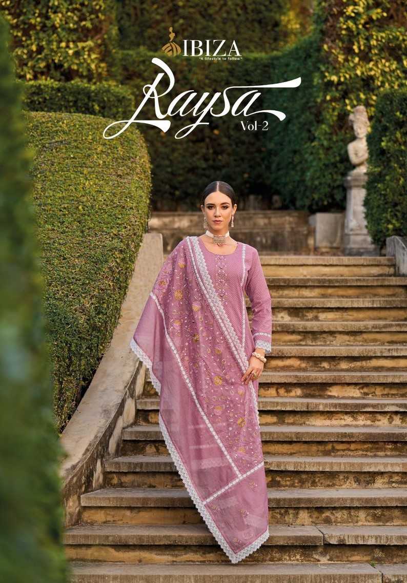 ibiza lifestyle raysa vol 2 pakistani classy look emboridery work dress material