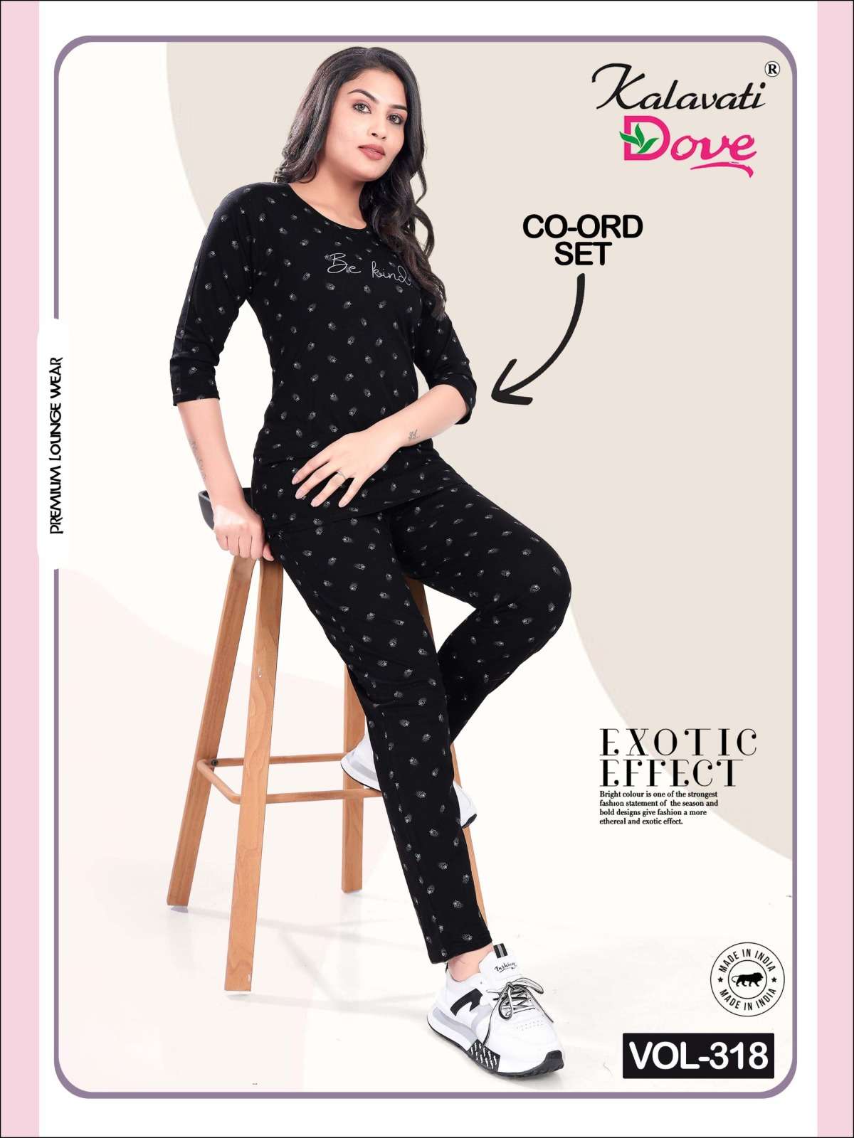 kalavati dove vol 318 fancy rayon readymade co ord set collection 