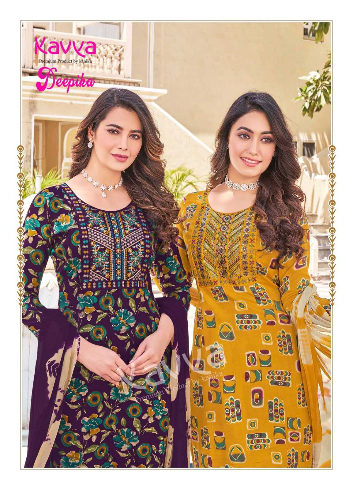 kavya deepika vol 15 regular wear straight fullstitch kurti pant dupatta 