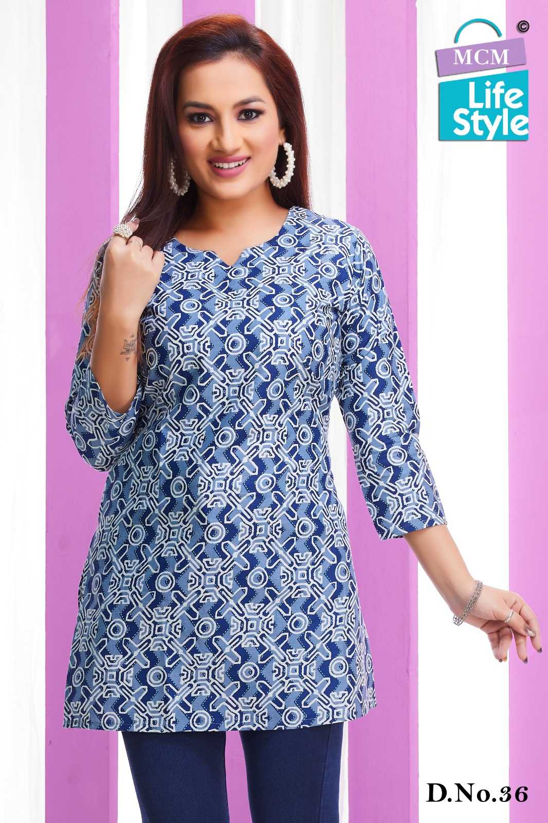 mcm lifestyle kashvi vol 3 regular use pure cotton kurti full stitch collection 