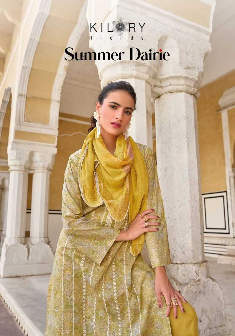 kilory trends summer dairie lawn cotton unstitch salwar suit 