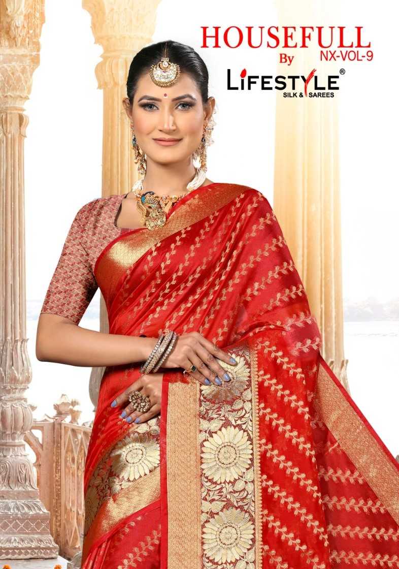 lifestyle housefull nx vol 9 festive wear sarees collection