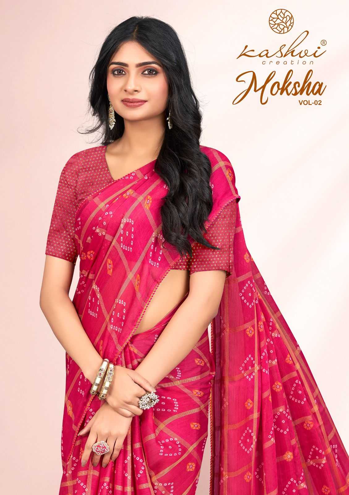 lt fashion moksha vol 2 viscose traditional wear checks sarees