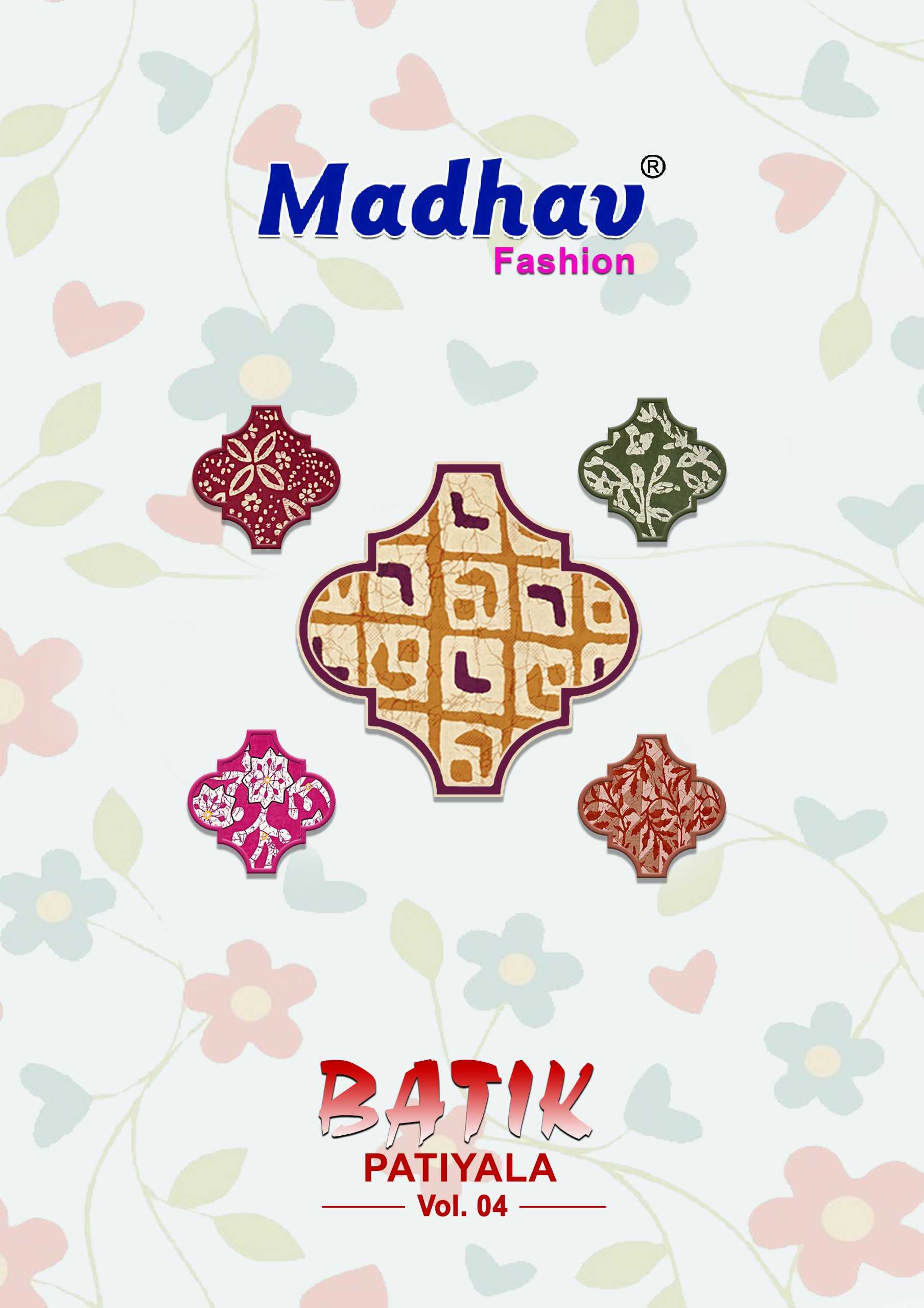 madhav fashion batik patiyala vol 4 casual wear patiala dress material
