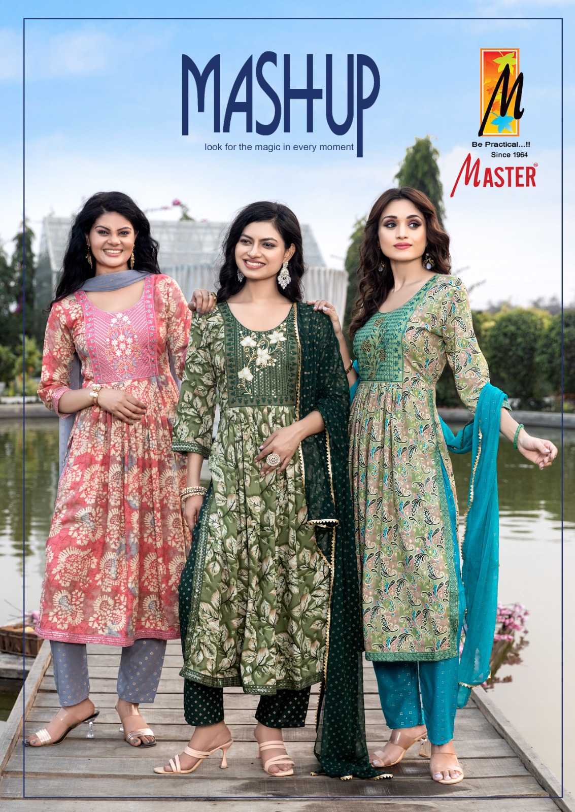 master kurti mashup fullstitch nayra cut kurti bottom dupatta 