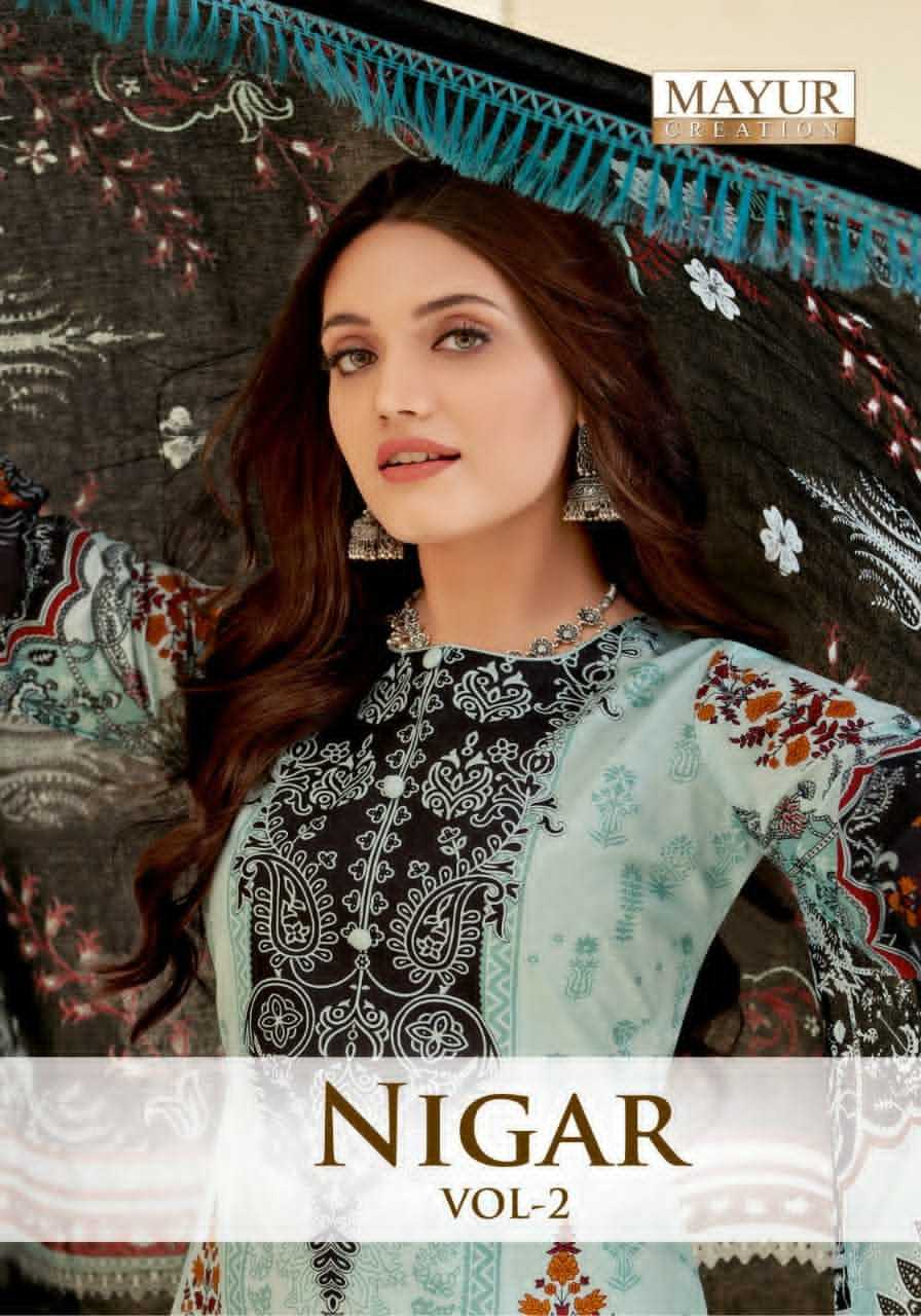 mayur creation nigar vol 2 pakistani comfy wear unstitch salwar kameez