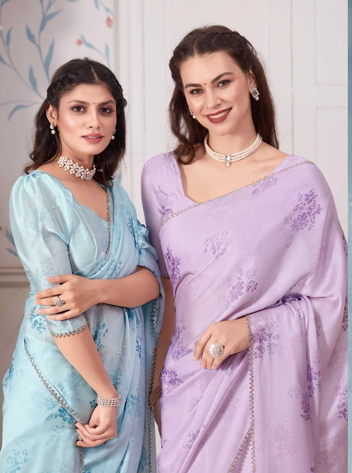 mehak 643a-643e occasion wear fashionable digital print sarees wholesaler