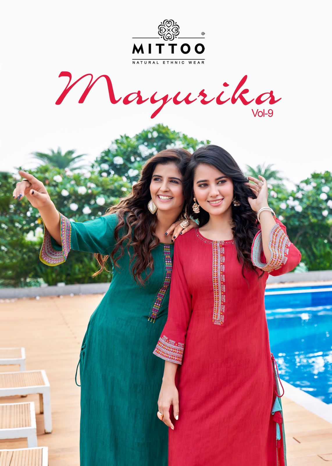 mitto mayurika vol 9 readymade handwork kurti catalog