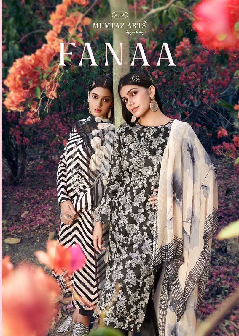 mumtaz arts fanna black special digital print dress material