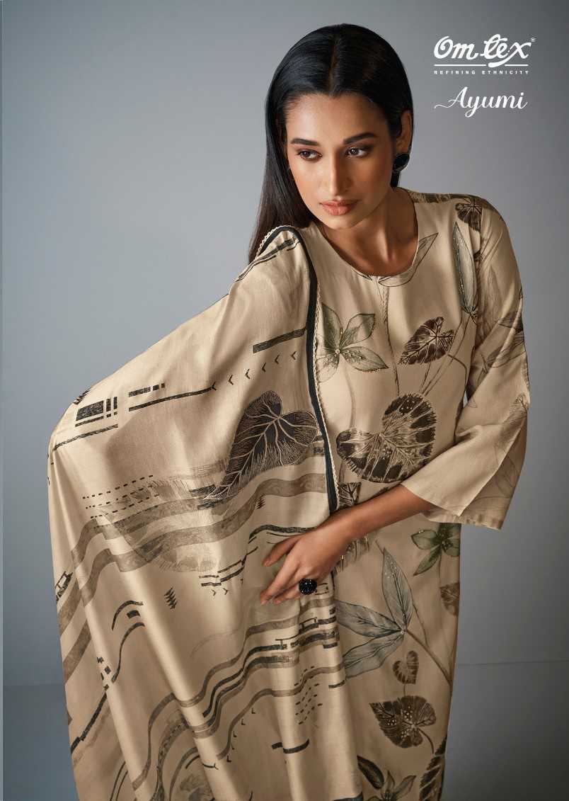 omtex ayumi 4071a-4071d fancy wear unstitch digital printed salwar suit 
