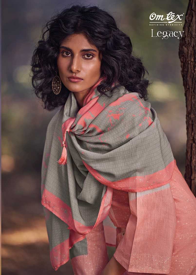 omtex legacy amazing digital print with patch work dress material