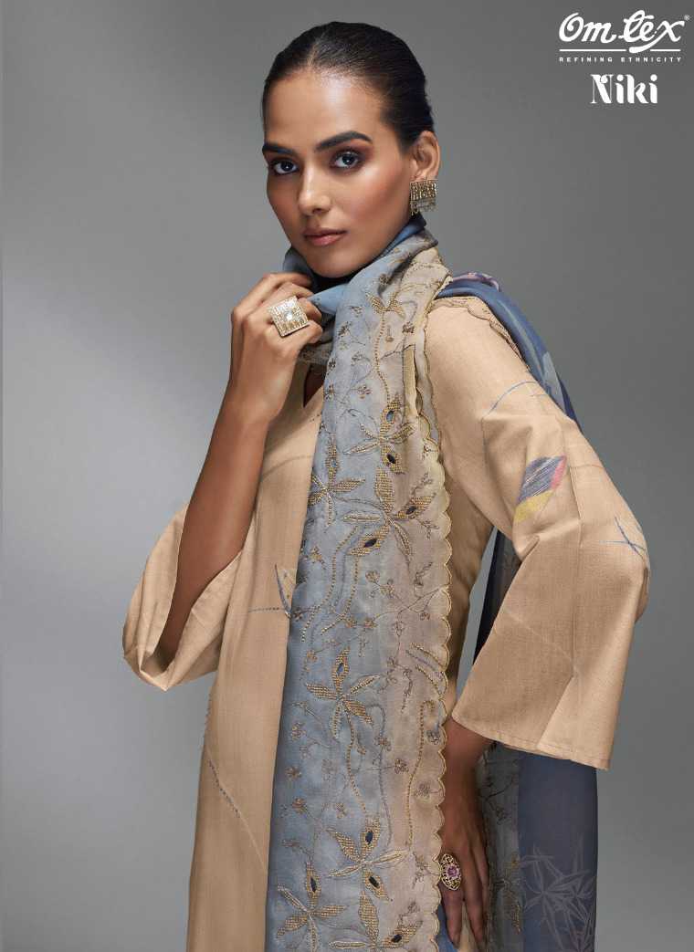 omtex niki linen cotton digital print unstitch salwar suit 