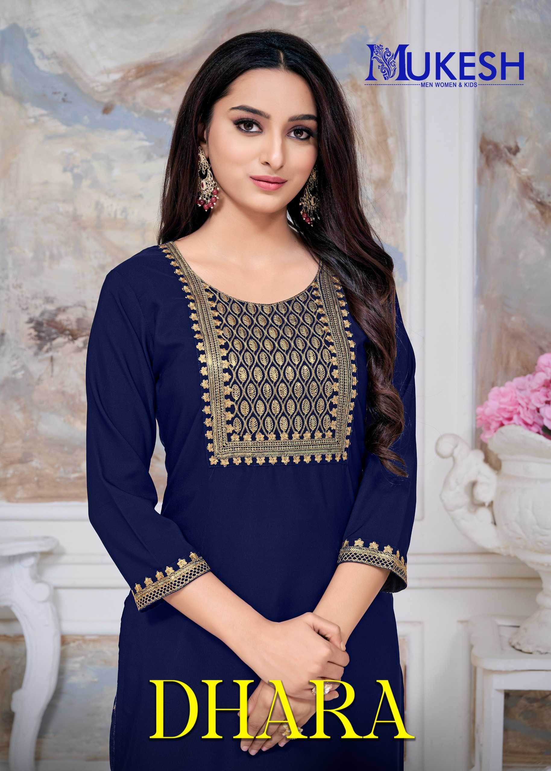 pr dhara fancy rayon stitched simple ladies kurti in big sizes