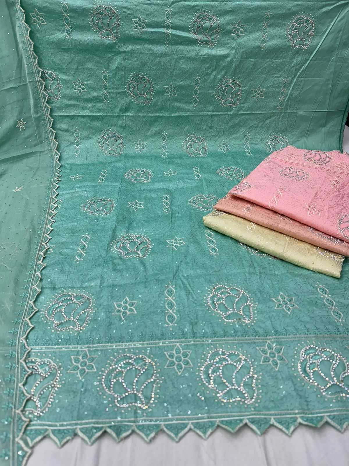 pr homework designer occasion wear dress material