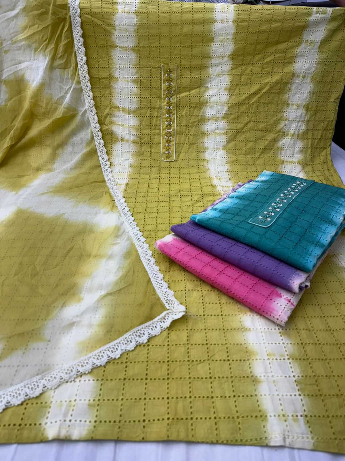 pr maahi fancy cotton chiken unstitch salwar kameez