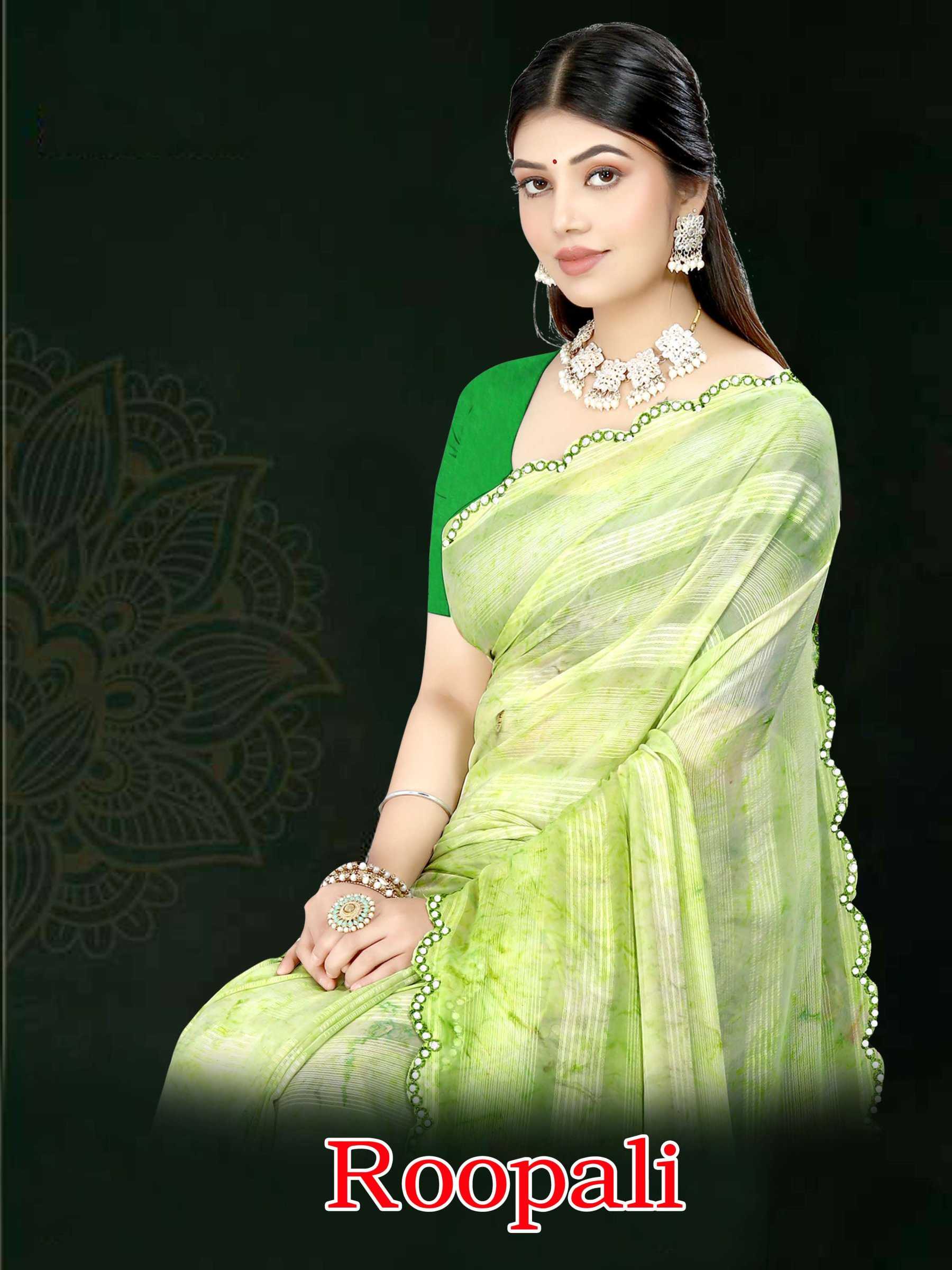 pr roopali weightless fancy wear saree
