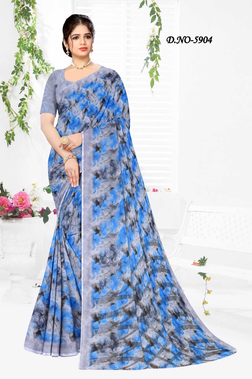 pr siya vol 59 5901-5908 daily wear georgette saree supplier 