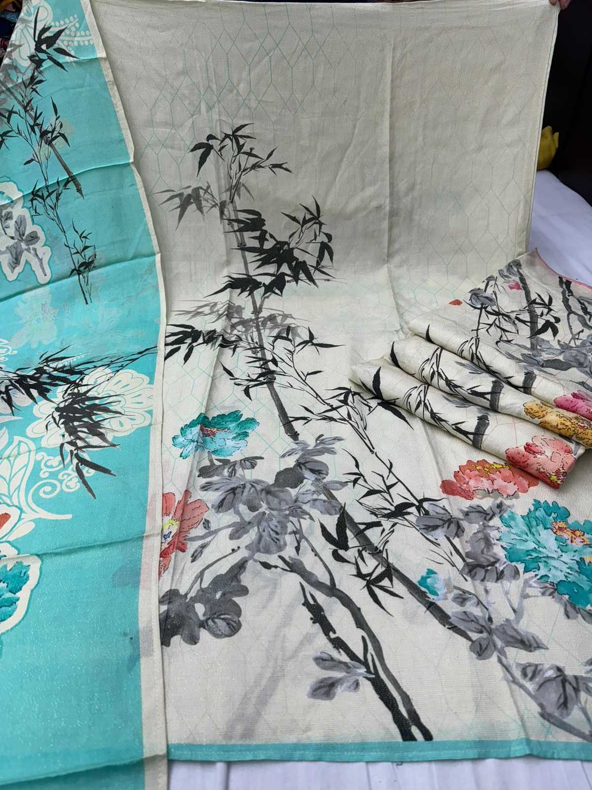 pr veena occasion wear viscose muslin shimmer unstitch suit