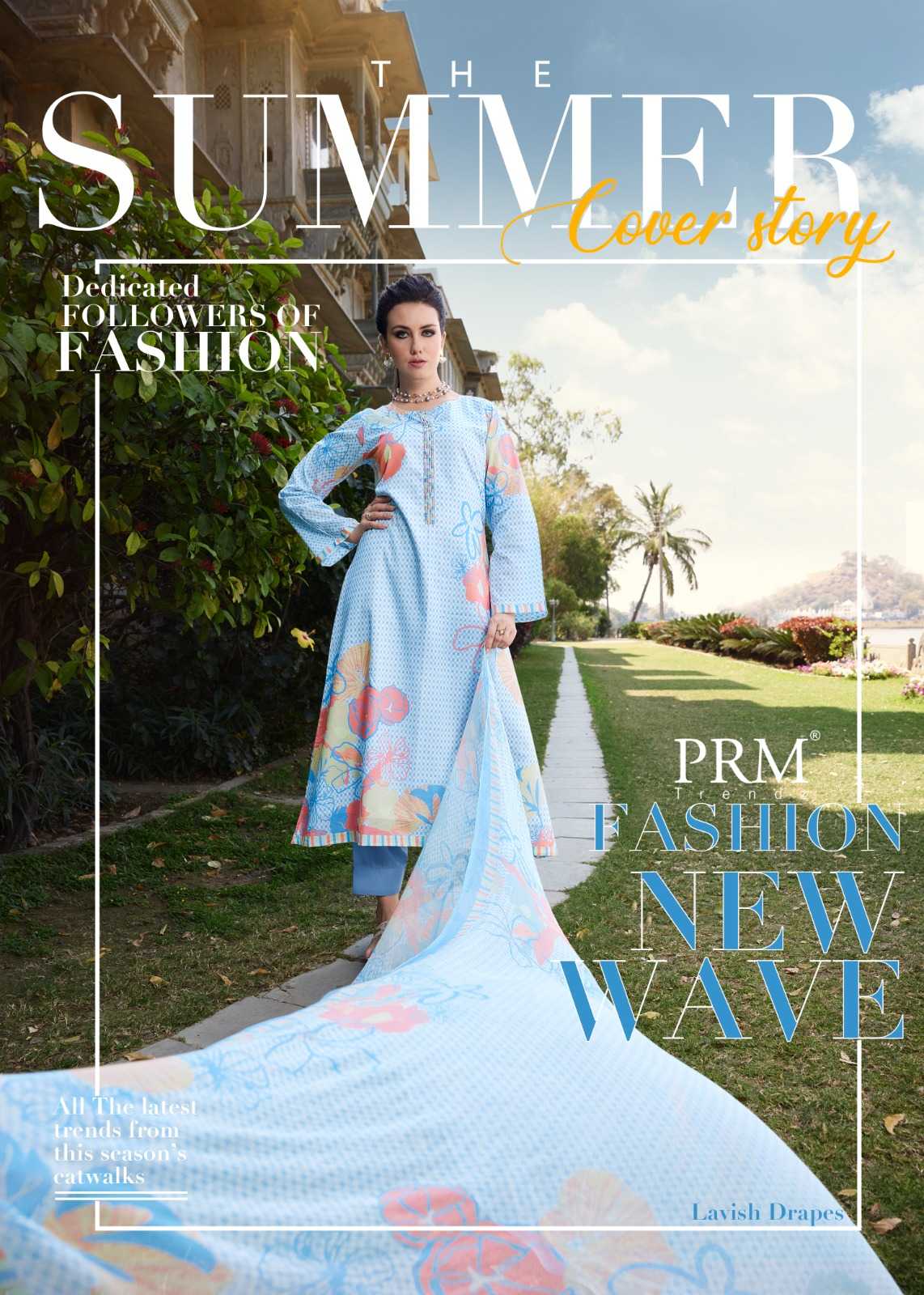 prm trendz summer cover story fancy handwork classy look unstitch salwar suit 
