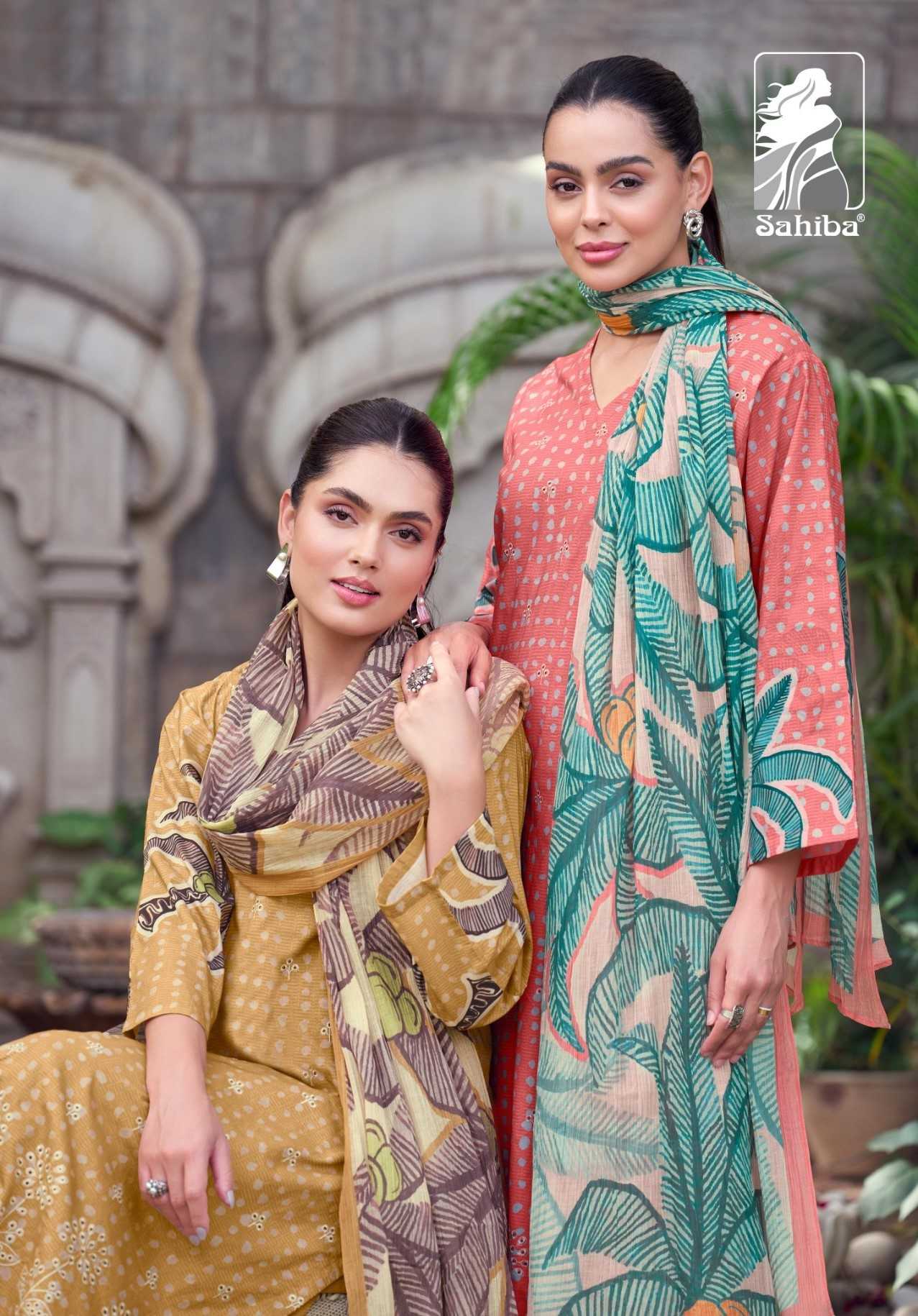 sahiba kashvi classy look unstitch pure cotton salwar kameez supplier 