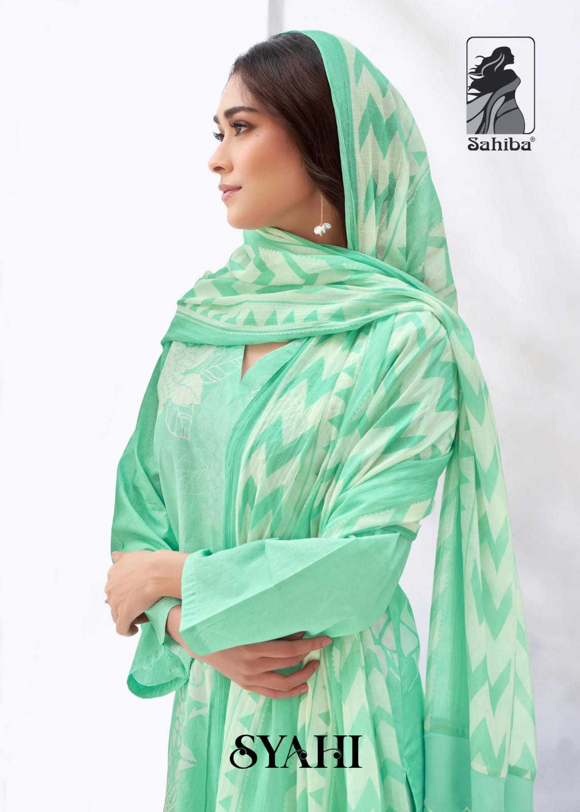 sahiba syahi classy look digital print dress material