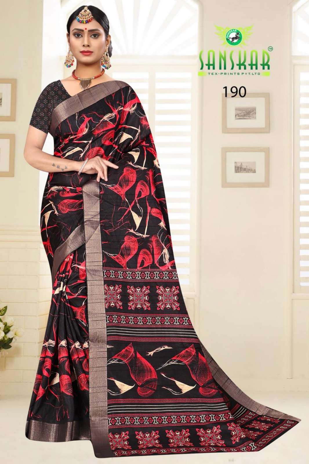 sanskar kranti vol 6 fancy digital printed saree