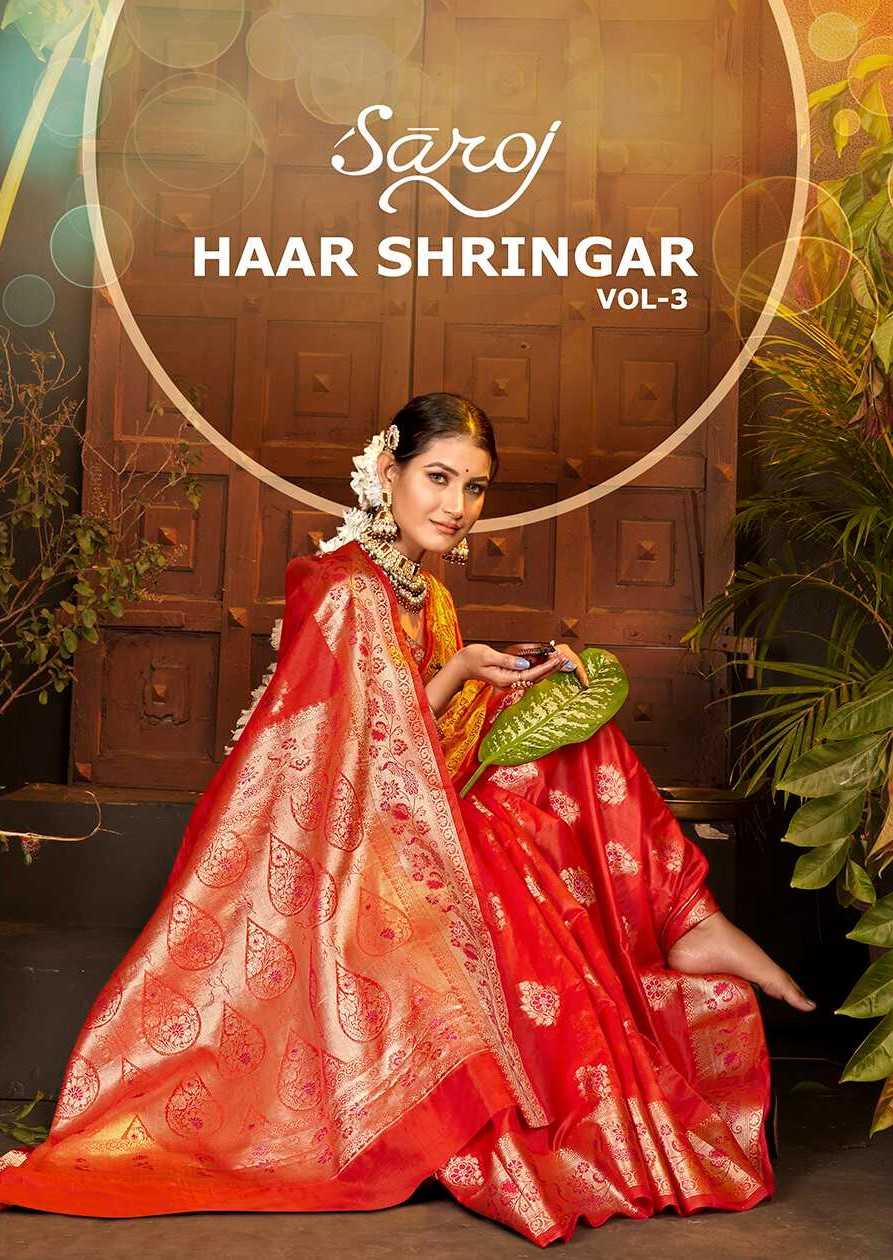 saroj haar shringar vol 3 organza silk fancy wear saree 