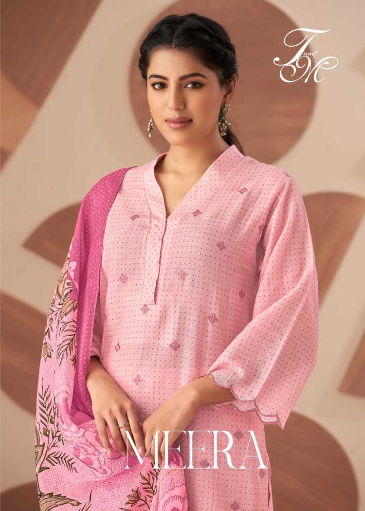 t&m designer meera digital print salwar kameez material