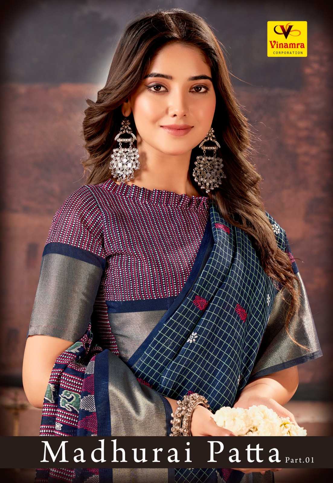 vinamra madhurai patta vol 1 daily wear saree wholesaler 