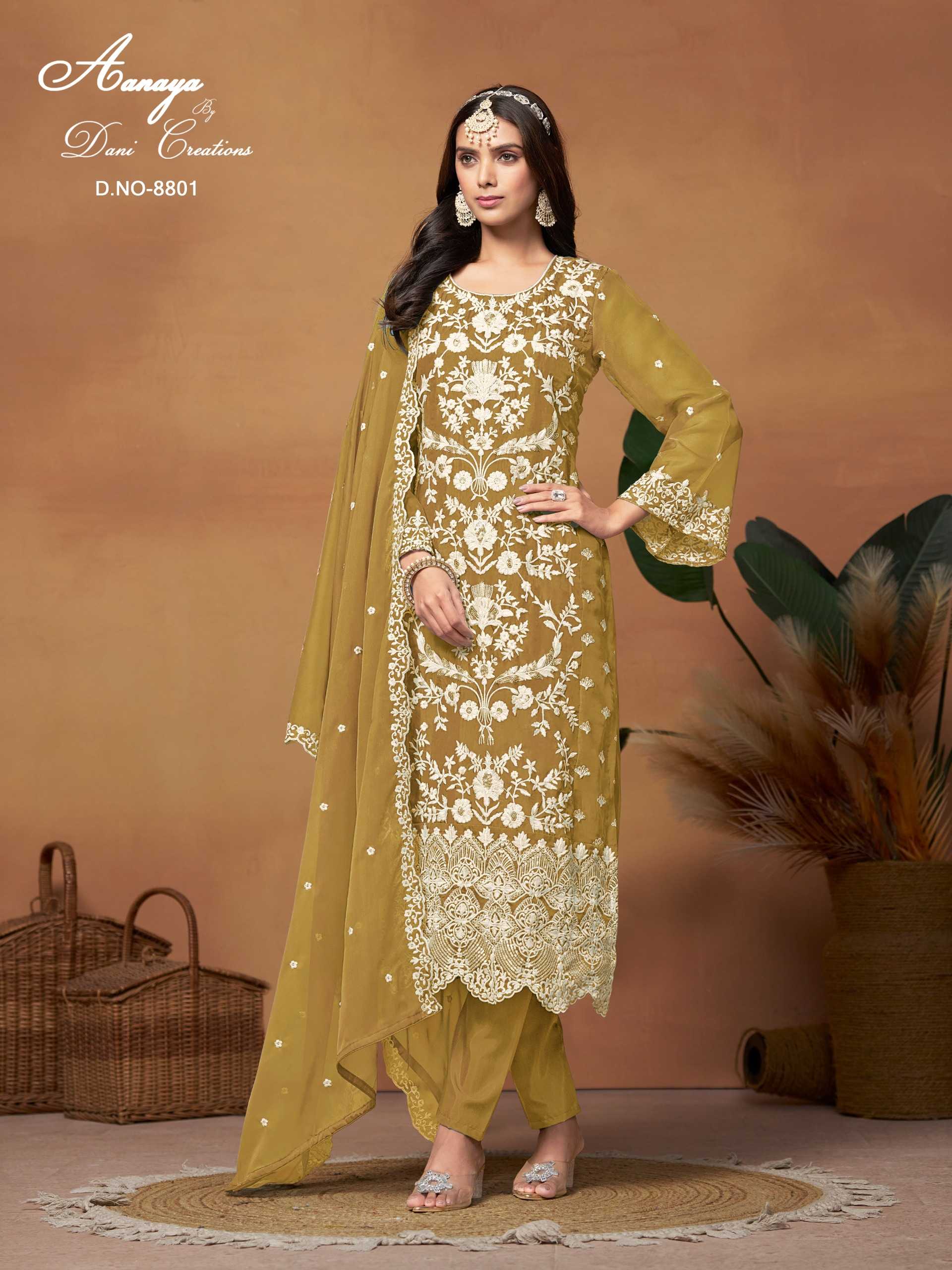 aanaya vol 188 by twisha soft organza fancy ladies suits 