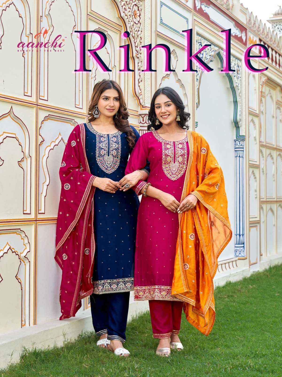 aanchi kurtis rinkle classy look readymade fancy vichitra salwar kameez 