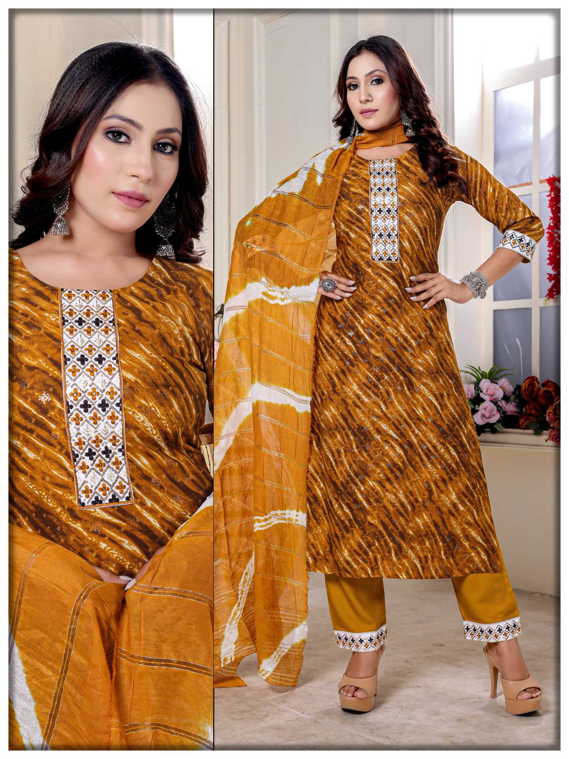 avni vol 1 by krishna trendz full stitch rayon regular use fancy salwar suit
