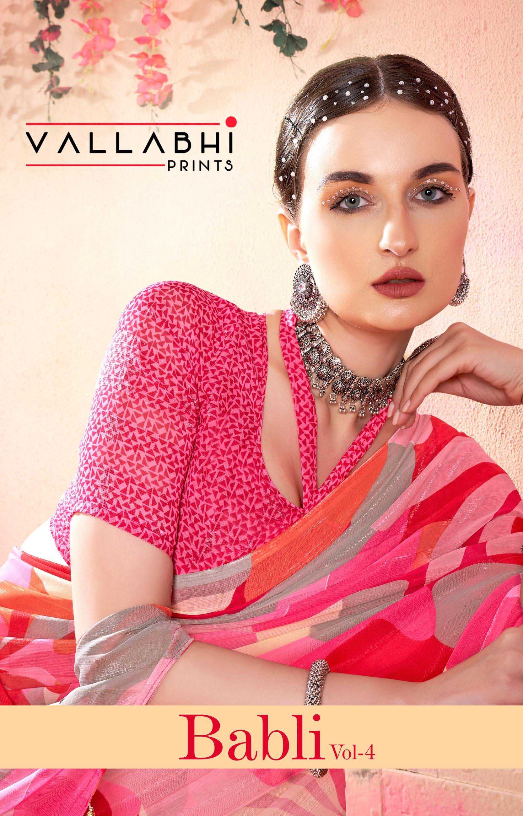 babli 4 by vallabhi prints fancy georgette saree