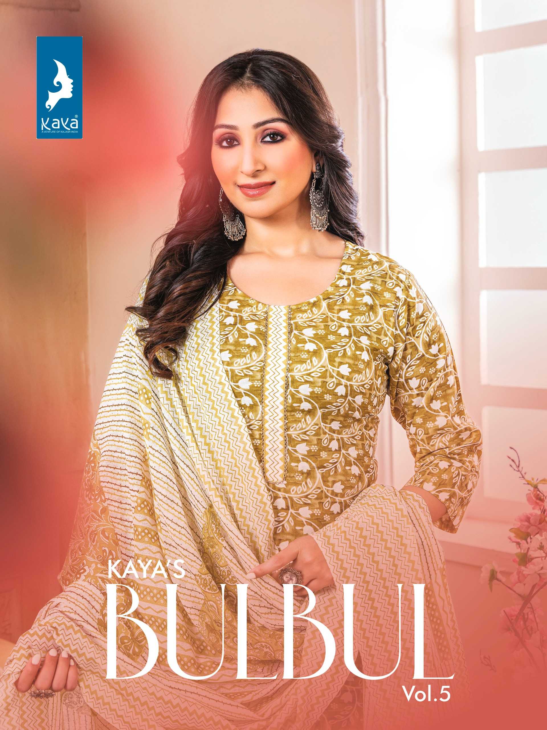 bulbul vol 5 kaya stylish rayon print elegant look big size fully stitch salwar kameez