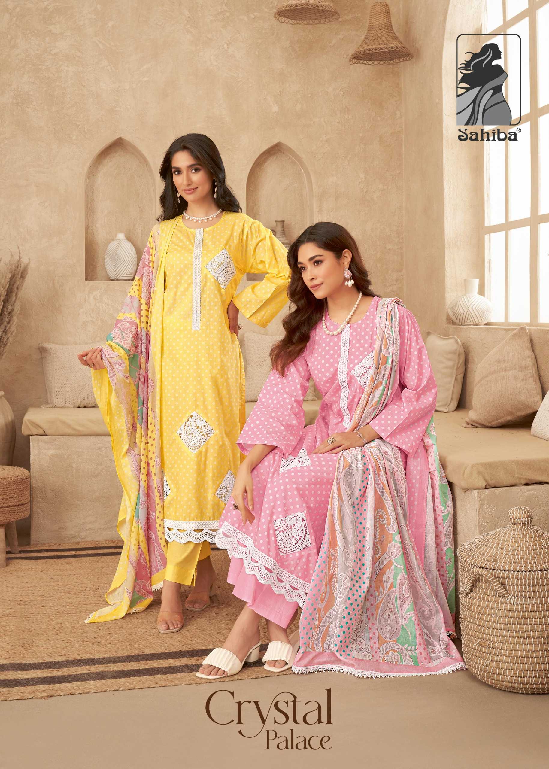crystal palace by sahiba traditional cotton lawn embroidery work pakistani salwar kameez