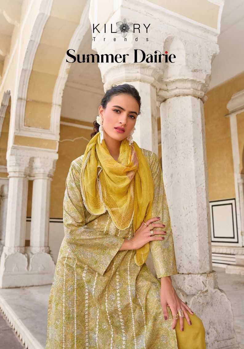 kilory summer dairie pure lawn cotton ladies suits 