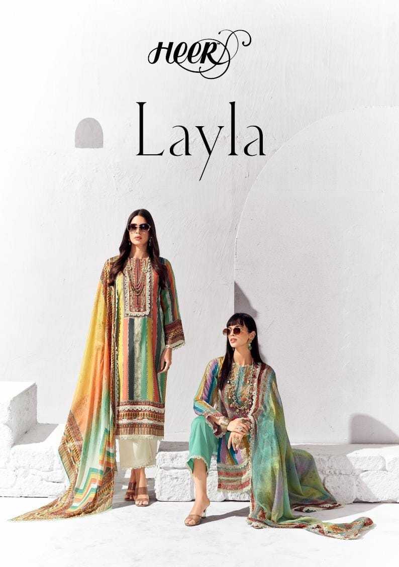 kimora heer layla lawn digital printed good quality dress materials 