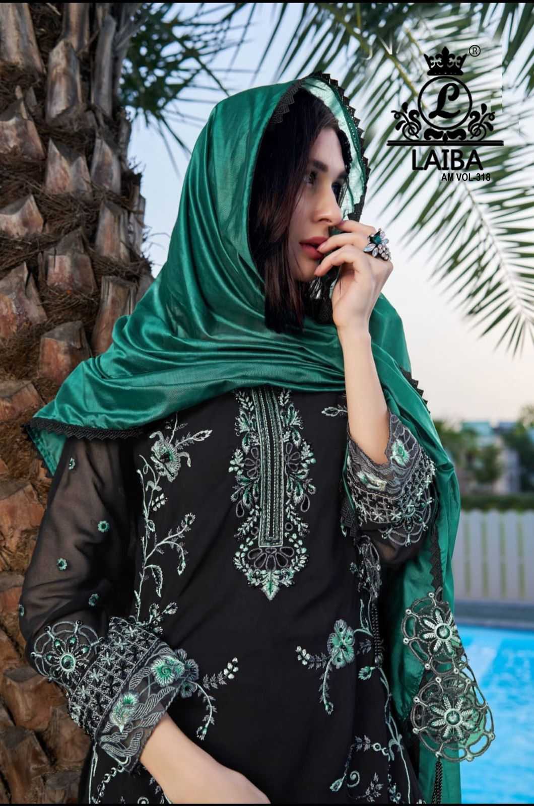 laiba the designer studio 318 ethnic style georgette full stitch pakistani salwar suit 