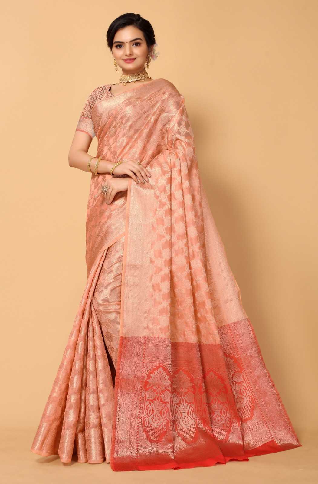 mohvogue sajdaa festival wear ethnic style organza saree exports