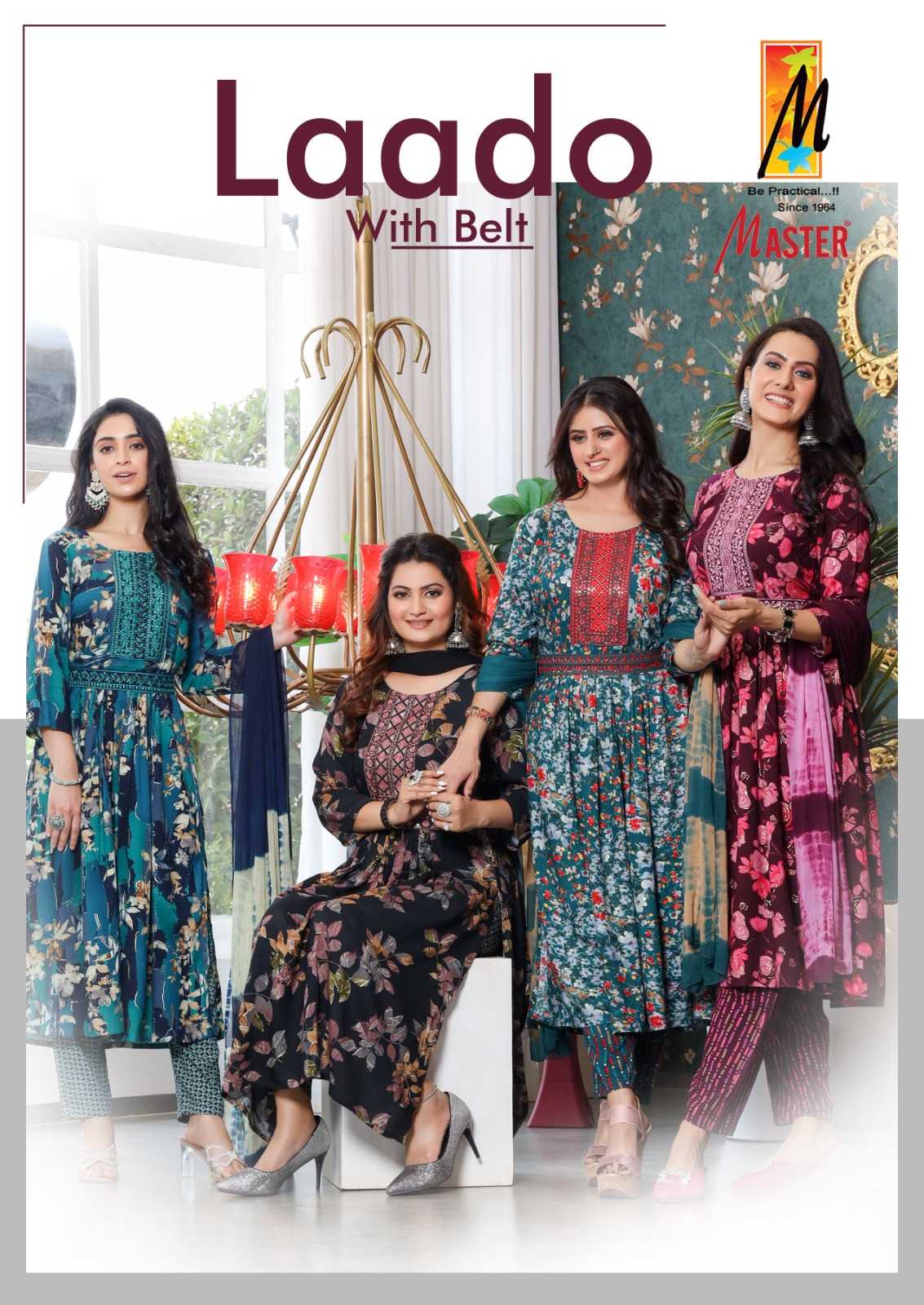 master laado belt amazing design full stitch rayon nayra cut salwar suit