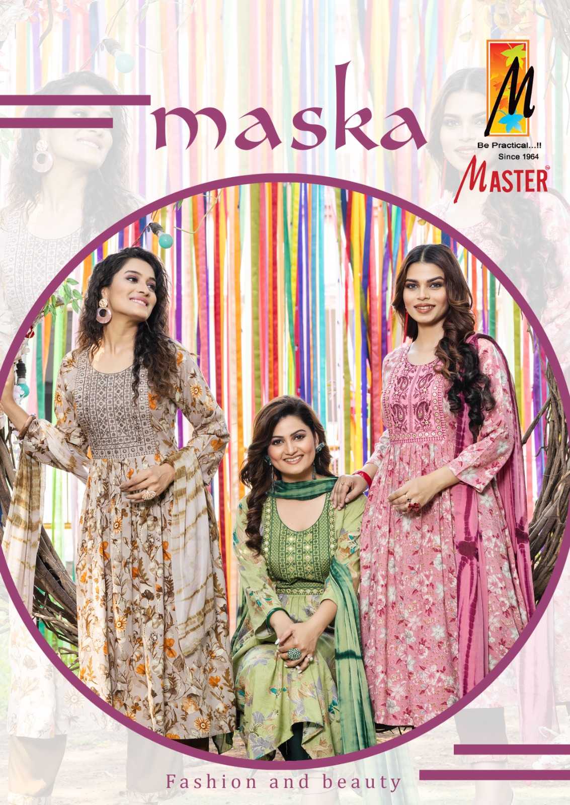 master maska ghera rayon 3psc readymade suits 